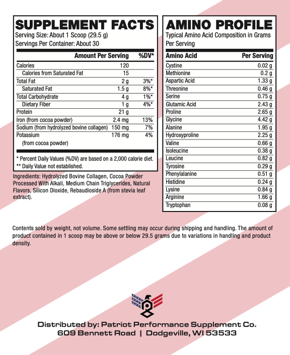 Patriot Performance- Patriot Protein Paleo